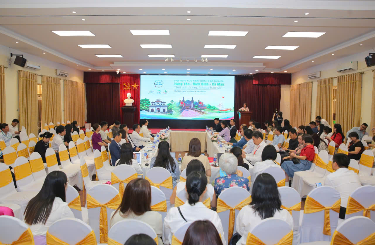 Hội nghị xúc tiến, quảng bá du lịch Ninh Bình - Hưng Yên - Cà Mau: Kết nối di sản, lan tỏa bản sắc