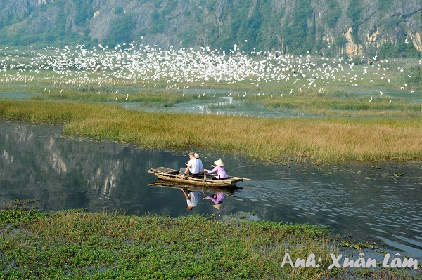 Chiều đông về trên đầm Vân Long