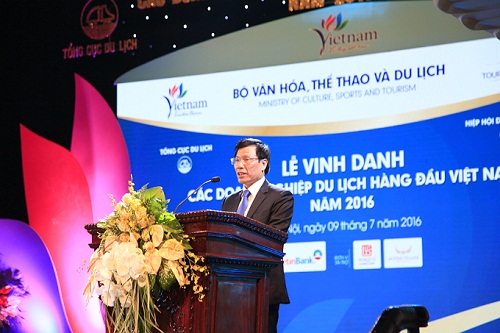 Tôn vinh các doanh nghiệp du lịch hàng đầu Việt Nam năm 2016