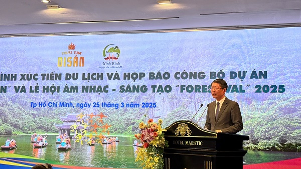 Ninh Bình tổ chức Chương trình xúc tiến Du lịch và Họp báo công bố dự án Forestival “Trái tim Di sản”