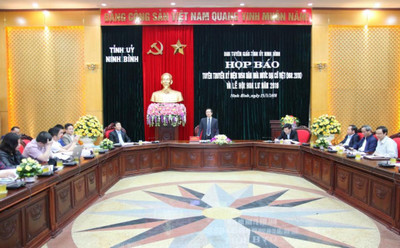 Họp báo tuyên truyền kỷ niệm 1.050 năm Nhà nước Đại Cồ Việt và Lễ hội Hoa Lư