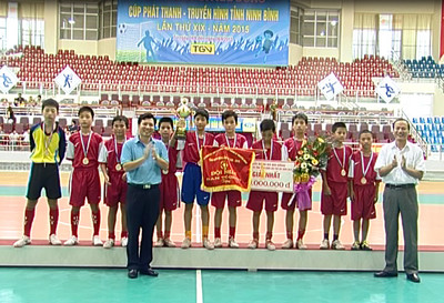 Bế mạc và trao Giải bóng đá nhi đồng Cúp Phát thanh và truyền hình tỉnh Ninh Bình lần thứ 19