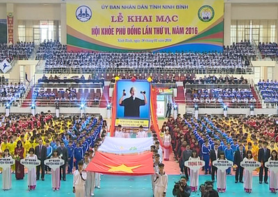 Khai mạc Hội khỏe Phù Đổng tỉnh Ninh Bình lần thứ VI/2016
