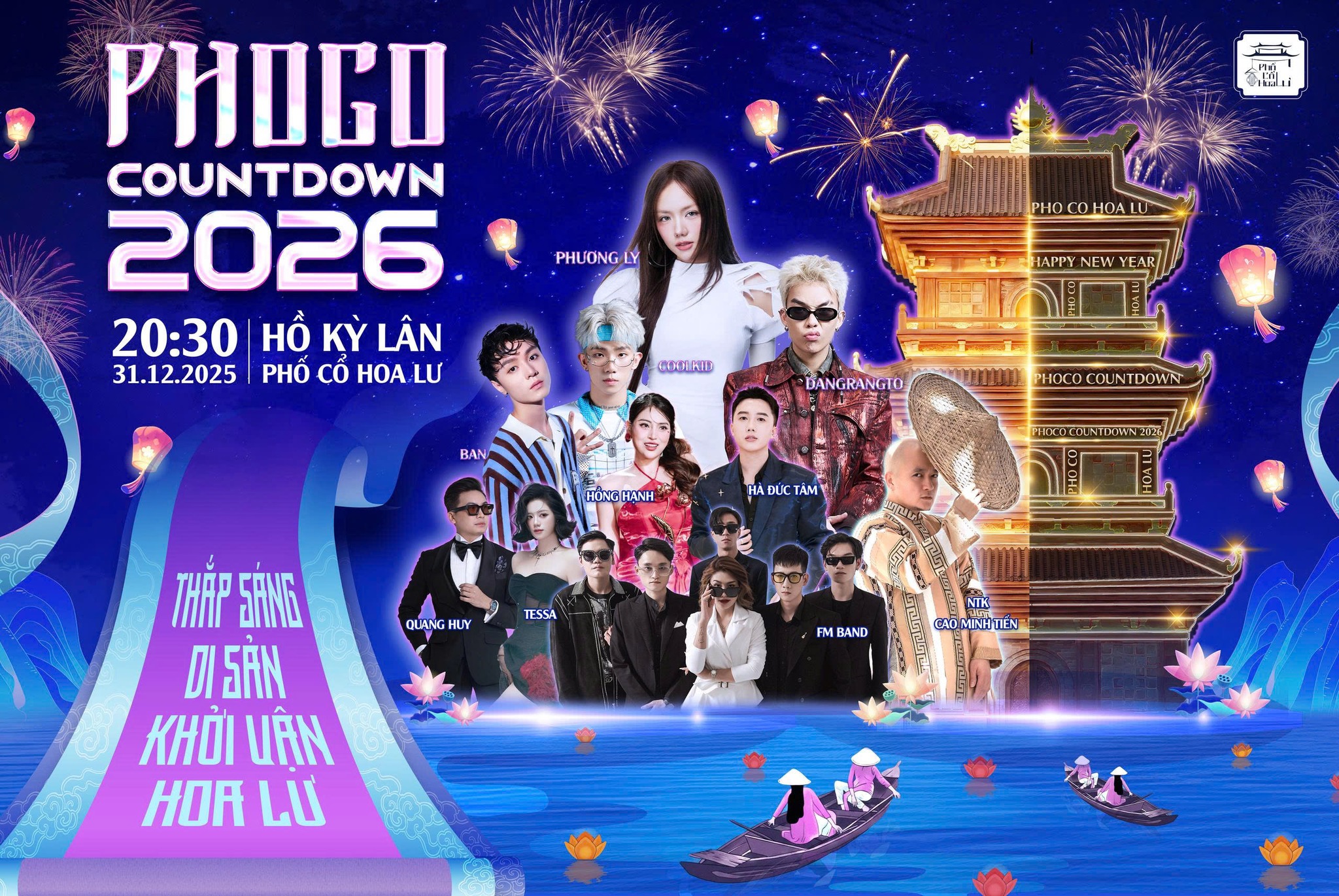 Chào đón Countdown 2026 – Bùng nổ khoảnh khắc giao thừa tại Phố cổ Hoa Lư